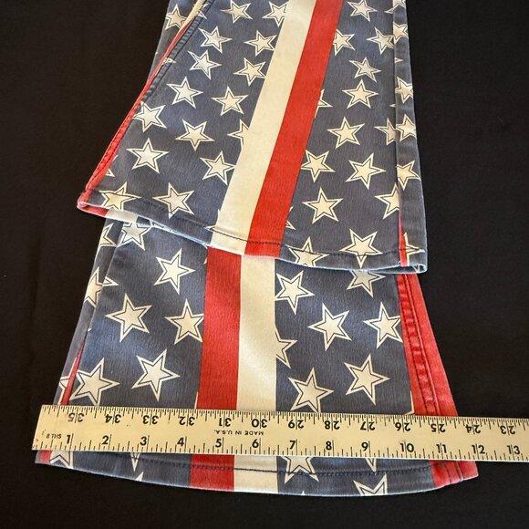 NWOT Free People Penny Pull-On Printed Flare Jeans Sz 28 - Picture 12 of 16